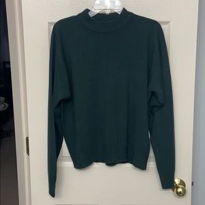 Soft Forest Green crew neck sweater